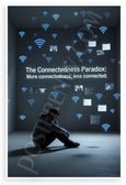 The Connectedness Paradox 'More Connectedness, Less Connected' Inspirational 12x18 US Made Poster