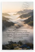 Rudyard Kipling 'Beware of Overconcern for Money' Inspirational 12x18 US Made Poster
