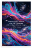 Ellison Onizuka "Your Vision Not Limited by What Eye Can See" Inspirational 12x18 US Made Poster