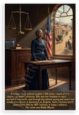 Biddy Mason Former Slave Court Victory Inspirational 12x18 US Made Poster