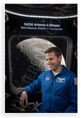 Reid Wiseman NASA Artemis II Commander Moon View 12x18 US Made Poster