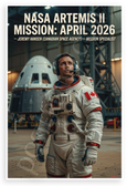 NASA Artemis II Jeremy Hansen Mission Specialist 12x18 US Made Poster