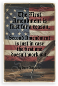 Dave Chappelle 'First Amendment Second In Case' Patriotic 12x18 US Made Poster
