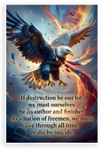 Abraham Lincoln 'If Destruction Be Our Lot' Patriotic Eagle 12x18 US Made Poster
