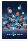 Learning Center Abstract Money Symbols Futuristic 12x18 US Made Poster