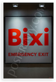 Bixi Somali Emergency Exit Sign Cultural Safety 12x18 US Made Poster
