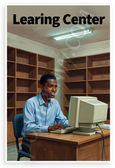 Learning Center Motivational Classroom 12x18 US Made Poster