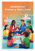 ¡Hablemos! Planes y Opiniones Spanish Conversation Verbs Educational 12x18 US Made Poster