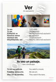 Ver Spanish Verb Conjugation Educational 12x18 US Made Poster