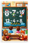 Addition Subtraction Math Classroom 12x18 US Made Poster