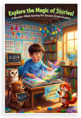 Explore the Magic of Stories Wonder-Filled Journey for Second-Grade Readers 12x18 US Made Poster