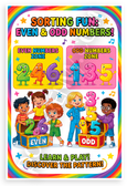 Sorting Fun Even & Odd Numbers Kids Math Educational 12x18 US Made Poster