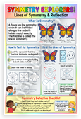 Symmetry Explorers Lines of Symmetry Educational 12x18 US Made Poster