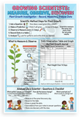 Growing Scientists Plant Growth Measure Observe Discover Educational 12x18 US Made Poster