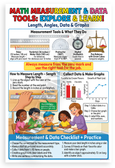Math Measurement and Data Tools Explore and Learn Educational 12x18 US Made Poster