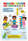 Measure Up Fun with Lengths and Tools Educational 12x18 US Made Poster