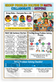Group Problem Solving in Math Collaborate Inspire Educational 12x18 US Made Poster