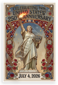 United States 250th Anniversary Statue of Liberty Art Nouveau 12x18 US Made Poster