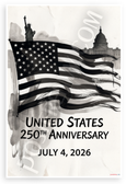 United States 250th Anniversary Statue of Liberty US Capitol Patriotic 12x18 US Made Poster
