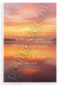 John 14:27 "Peace I Leave With You" Inspirational 12x18 US Made Poster