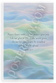 John 14:27 "Peace I Leave With You My Peace I Give You" Inspirational 12x18 US Made Poster