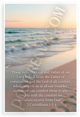2 Corinthians 1:3-4 Praise Be to God Father of Compassion Comfort Inspirational 12x18 US Made Poster