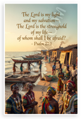 Psalm 27:1 'The Lord is my light and my salvation' Inspirational 12x18 US Made Poster