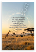 Psalm 27:1 'The Lord is My Light and Salvation' Inspirational 12x18 US Made Poster