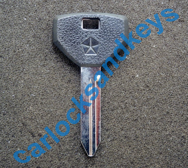 1994-2000 Dodge Viper Pentastar logo Key Blank - Car Locks and Keys