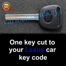 1990-1997 Lexus SC300, SC400, SC430 High Security Key Cut To Your Key Code