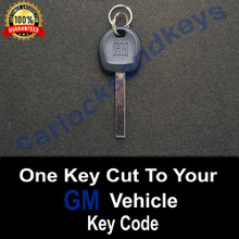 2016-2023 Chevrolet Express Van High Security Key Cut To Your Key Code