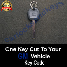 2016-2023 GMC Savana Van High Security Key Cut To Your Key Code