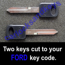 1996-1998 Ford F Series F150 Pickup Truck Keys Cut To Your Key Code