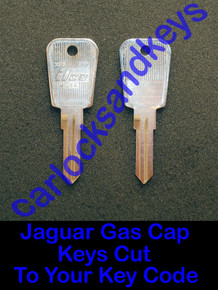 2 Jaguar Gas Cap Keys Cut To Your Key Code