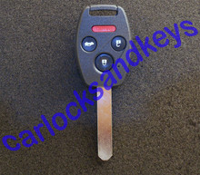 NEW 2006-2011 Honda Civic Transponder Key Blank With A 4 Button Remote