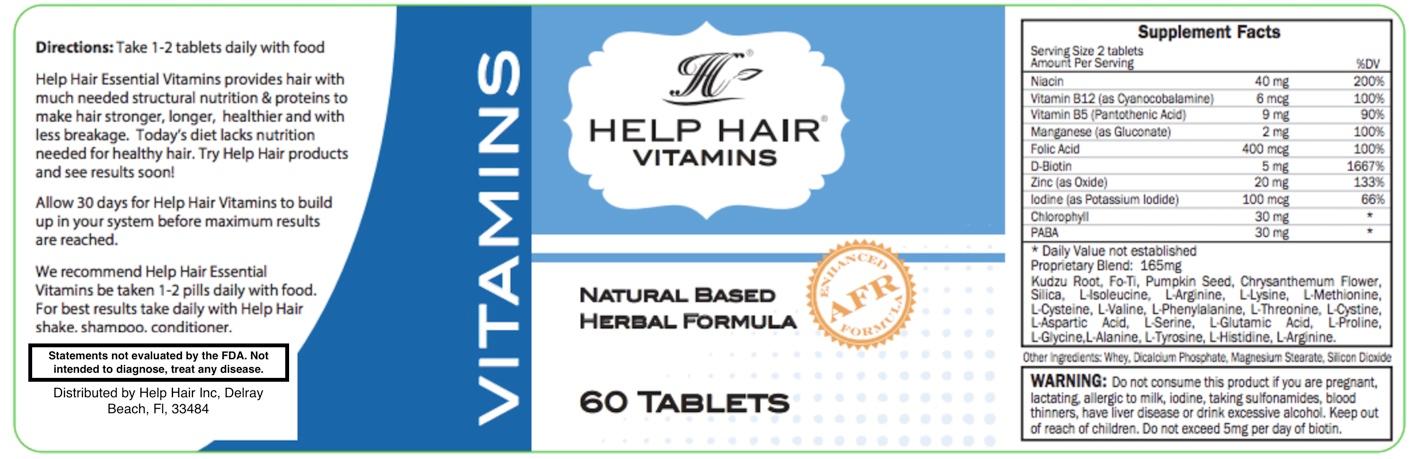60 Vitamin Tablets Bottle for Hair Loss