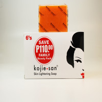Kojiesan #024 Skin Lightening KOJIC ACID SOAP (White box 6Pcs x 135g / Pack) 28.57oz / 810g