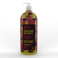 HT26 #313 GENTLE Shower Gel w/ TROPICAL FLOWER 33.8oz / 1000ml