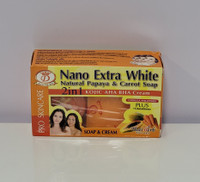 D-GOLD #221 Nano Extra White Natural 2 in1 Papaya Soap(85g) + Kojic AHA BHA Cream(12g) 3.23oz / 97gr