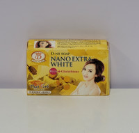 D-ne NANO #064 EXTRA WHITE (Yellow) Glutathione, Turmeric+Honey Soap 5.3oz / 160 gr