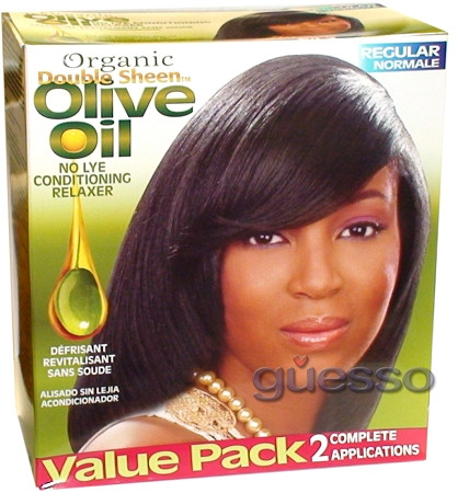 Double Sheen Organic Olive Oil Relaxer Regular Kit Usa 2