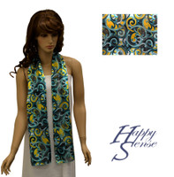 Satin Stripe Scarf Long Abstract (SSPO 4315)