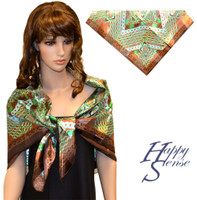Satin Stripe Scarf Square Abstract (SSPS 4153)