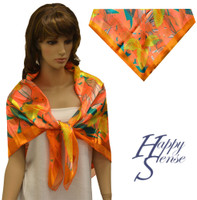 Satin Stripe Scarf Square Flower (SSPS 1401)