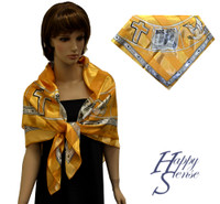 Satin Stripe Scarf Square I Love Jesus Gold (SSPS 5002)
