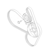 AUX drive belts Mondeo XR5 Turbo 