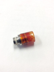Stainless Amber Glass Drip Tip
