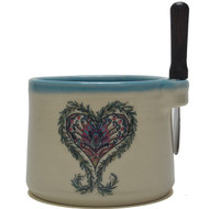 Dip Bowl with Spreader Knife - Heart