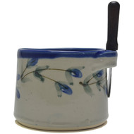 Dip Bowl with Spreader Knife - Pussy Willow