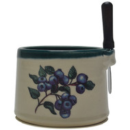 Dip Bowl with Spreader Knife - Blueberries